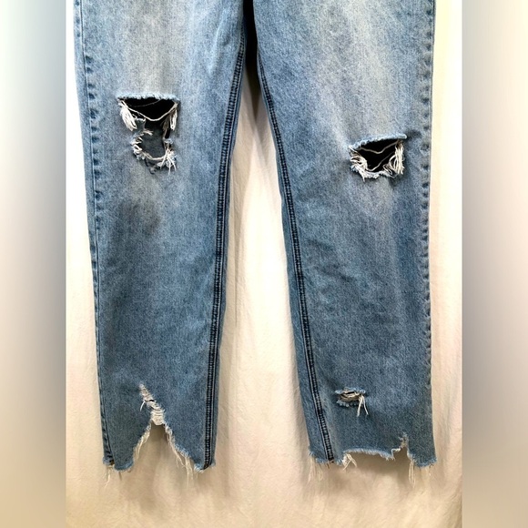 BDG Urban Outfitters Cowboy Jean High Rise Western Blue Denim Distressed Size 29 - Picture 3 of 16